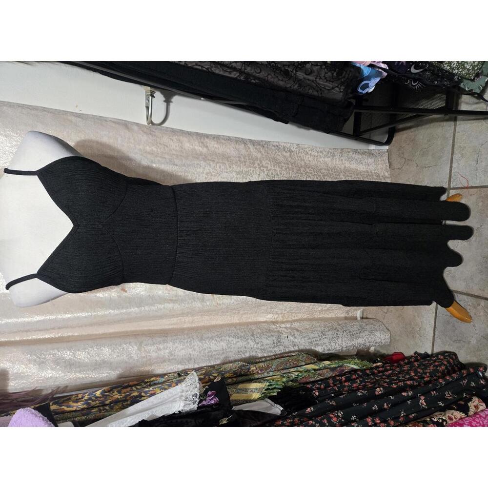Long black maxi dress